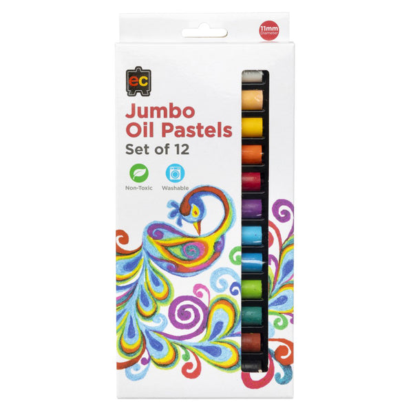 EC Jumbo Pastels Set of 12 Assorted Colours