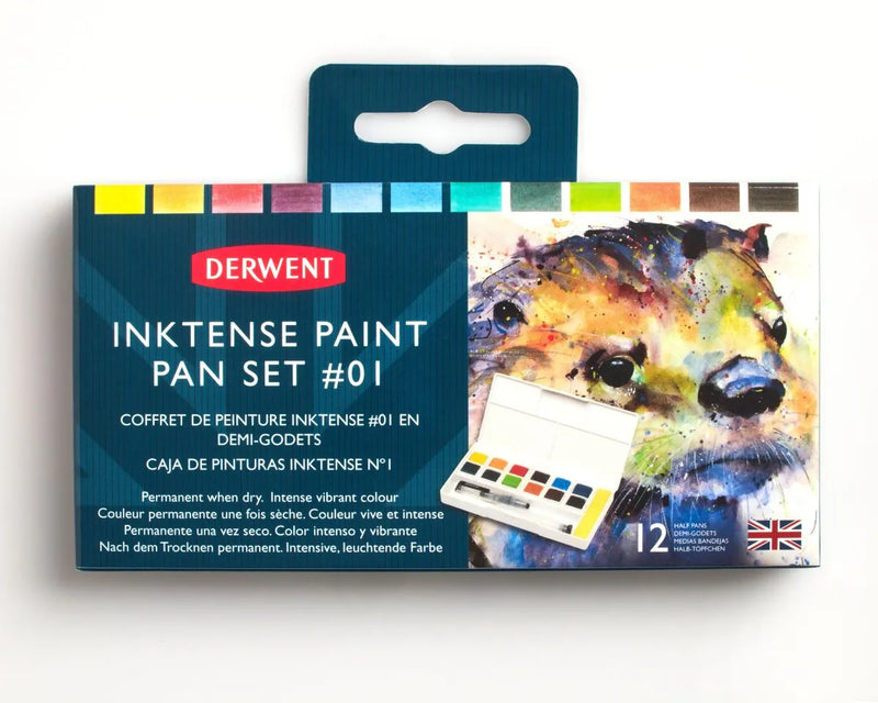 Derwent Inktense Paint 12 Pan Palette 1