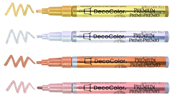 Marvy Deco Premium Paint Markers 250 Leafing Tip