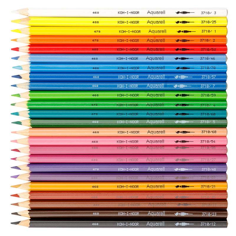 Koh-I-Noor Mondeluz Aquarelle Coloured Pencils - Pack Of 24