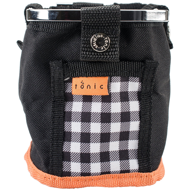 Tonic Studios Single Pocket-Black/ Orange Table Tidy
