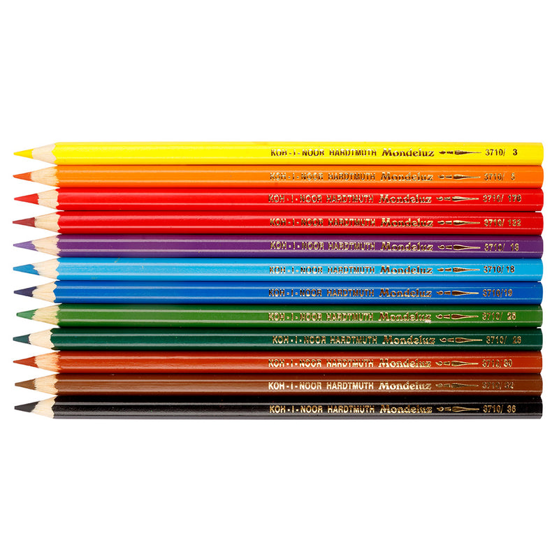 Koh-I-Noor Mondeluz Water Soluble Pencils Set of 12