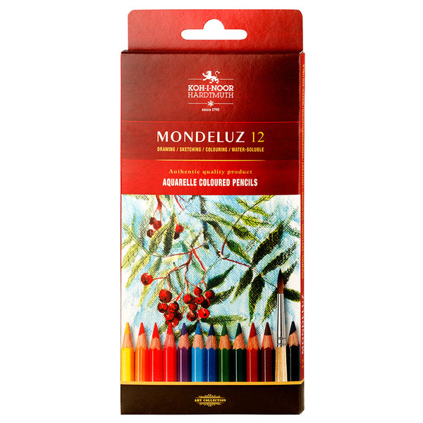 Koh-I-Noor Mondeluz Water Soluble Pencils Set of 12