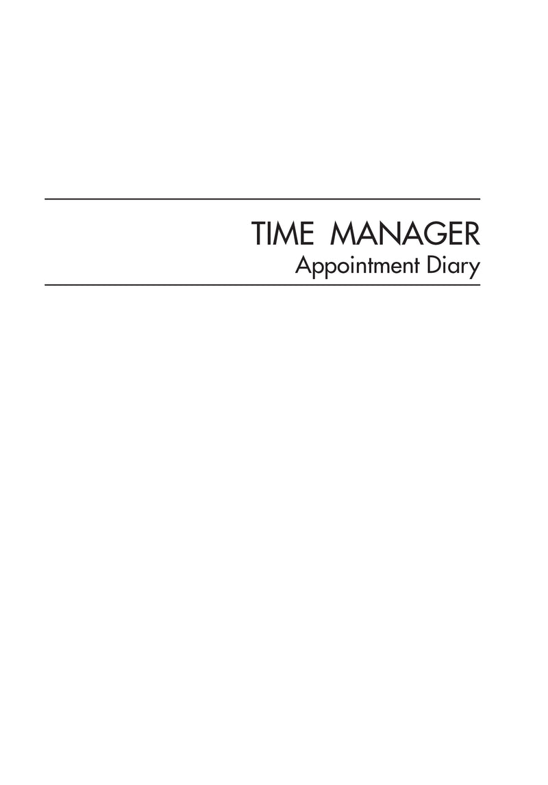 Collins MDA51A-TM Time Manager Diary Refill