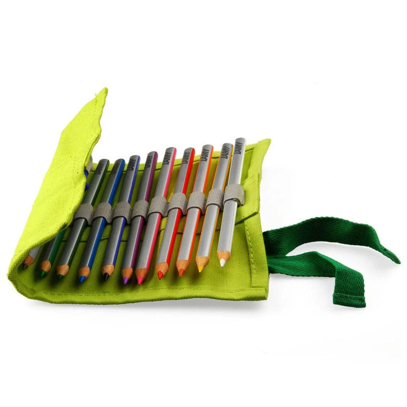 Lamy Plus Coloured Pencils in Cloth Roll with Sharpener Set of 12