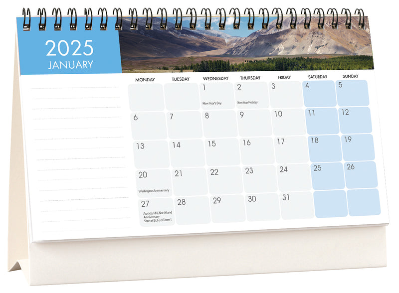 Collins Flip Over Desk NZ Pictorial 210x150mm Calendar