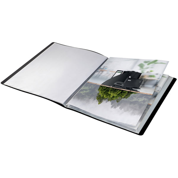 Leitz Recycle Non-Refillable Display Book 20 Pocket PP A4 Black Pack Of 10