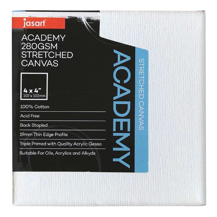 Jasart Academy 3/4 Inch Thin Edge Canvases Pack of 8