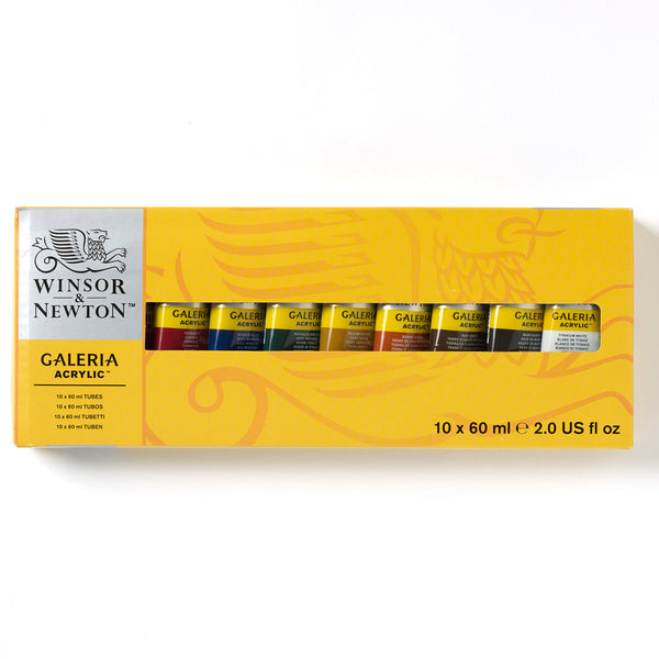 Winsor & Newton Galeria Acrylic Paint 60ml - Set Of 10