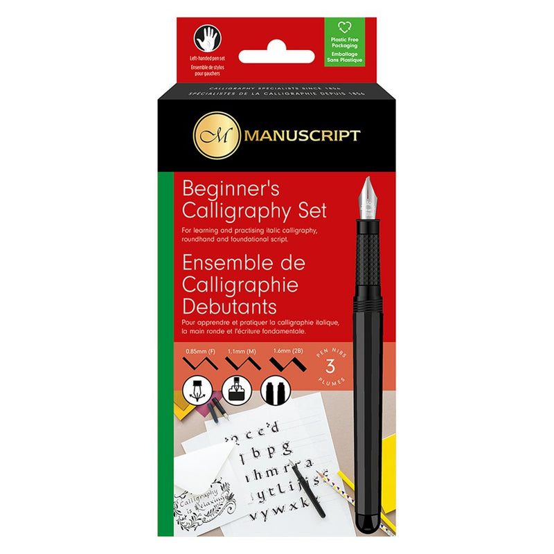 Manuscript Calligraphy Beginners Left Handed Set Of 3 Nibs