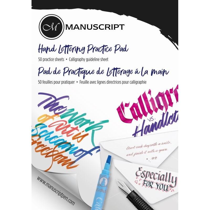 Manuscript Hand Lettering Practice Pad