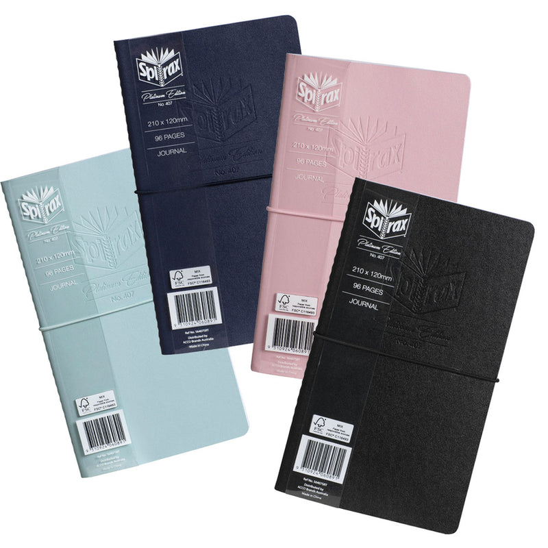 Spirax Platinum Stitch Journals - Pack Of 12