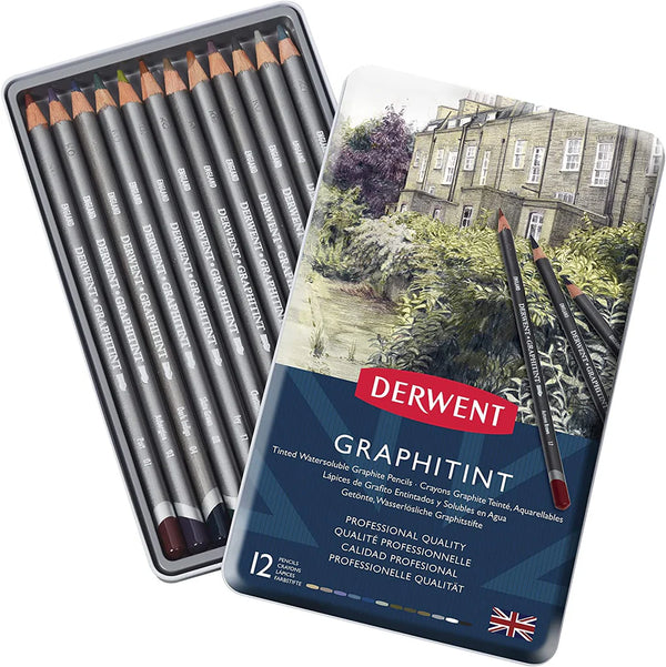 Derwent Graphitint Pencil Tin of 12