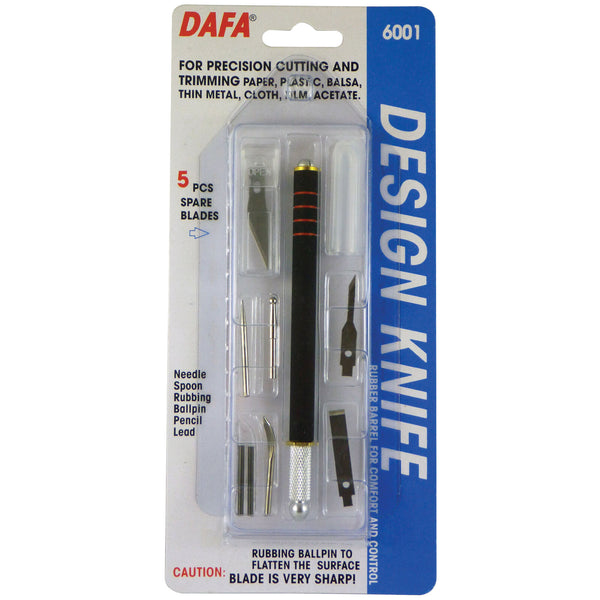 Dafa 6001 Design Knife With Assorted Tools 5 Blades And 5 Nibs