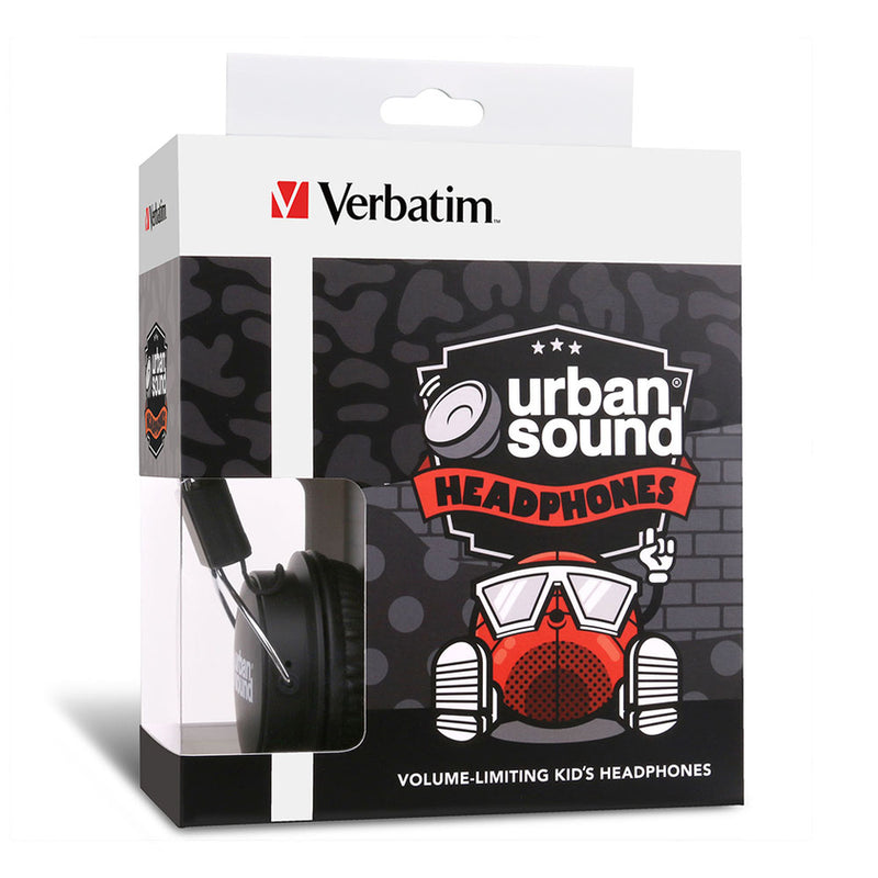 Verbatim Urban Sound Headphones Black/Black
