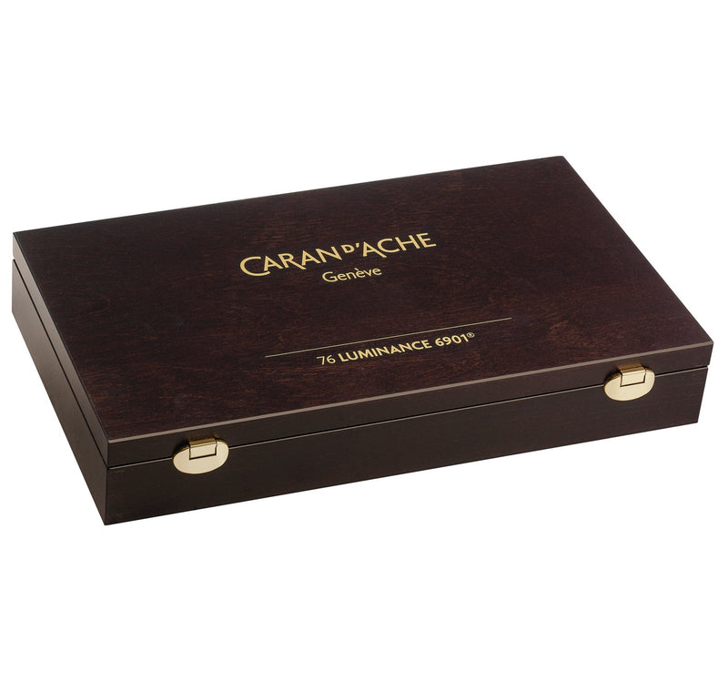 Caran d'Ache Luminance Wooden Box Set Of 76 Wooden Box