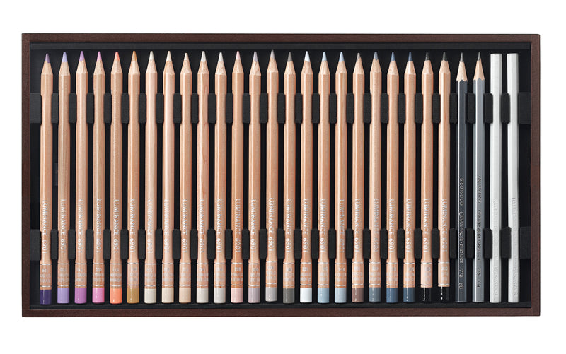 Caran d'Ache Luminance Wooden Box Set Of 76 Wooden Box