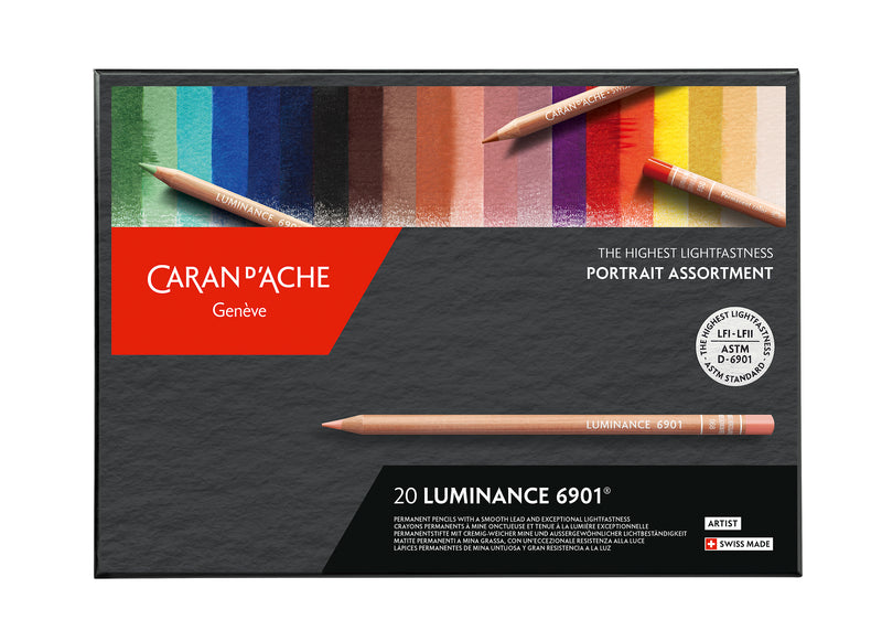 Caran D'ache Luminance 6901 Portrait Assorted Set Of 20