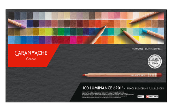 Caran D’ache Luminance 6901 Permanent Coloured Pencils Pack Of 100