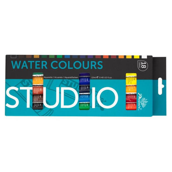 Phoenix Watercolour Paints 12ml Set of 18