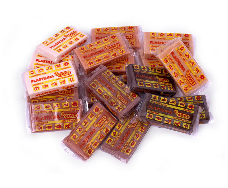 Jovi Modelling Clay Multi Cultural Colours 50g Pack Of 18