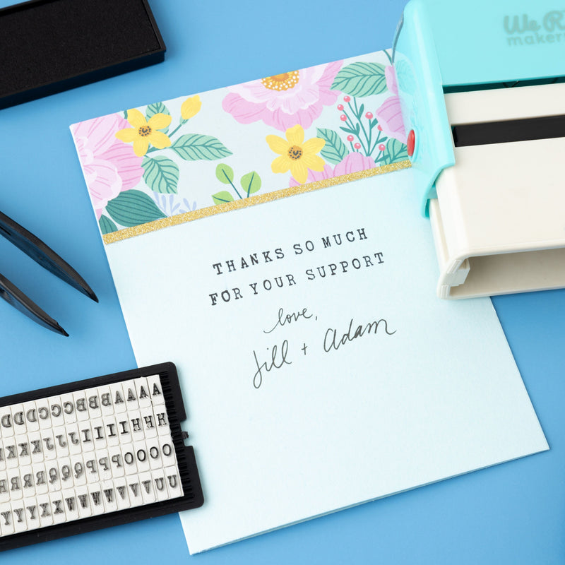 We R Typeset Stamp Punch Set of 6 Pieces