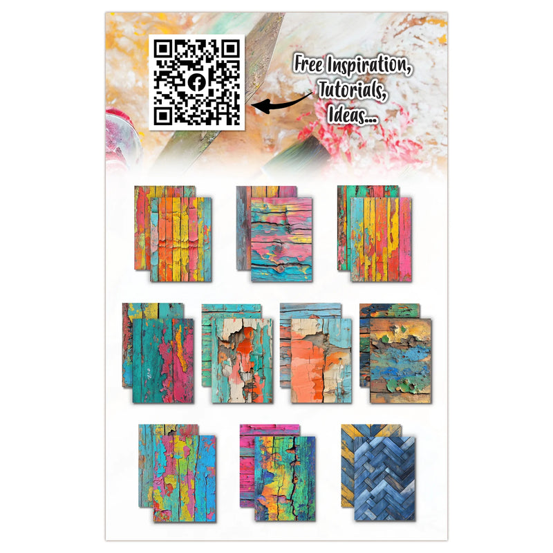 AALL And Create Double-Sided A5 350gsm Bright & Broken Cardstock Pack of 10