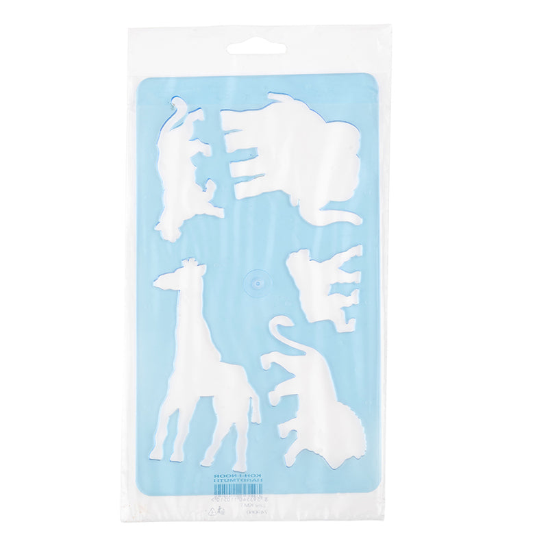 Koh-I-Noor Animal Stencil Template Blue