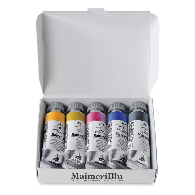 Maimeri Blu Intro Watercolour Paint Set Of 5x12ml