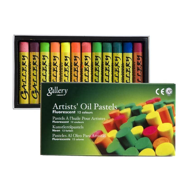 Mungyo Gallery Oil Pastels Fluorescent - Pack Of 12