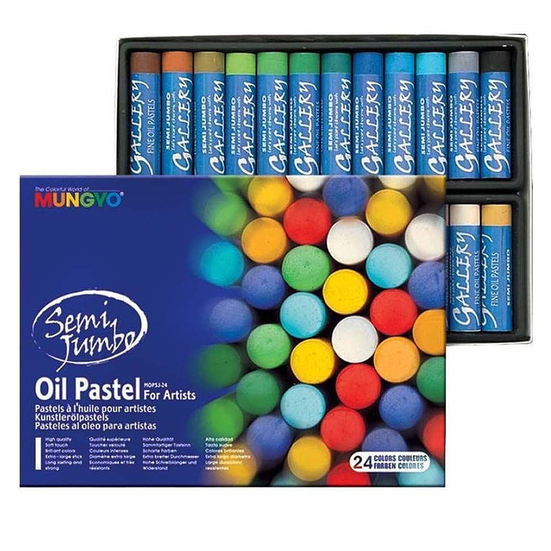 Mungyo Gallery Semi Jumbo Fine Oil Pastel - Pack Of 24