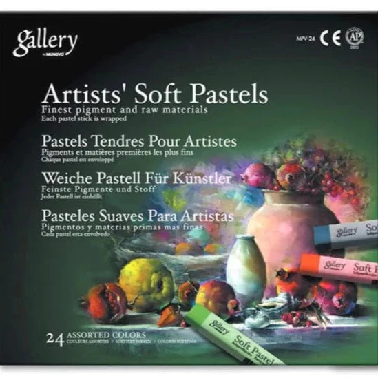 Mungyo Gallery Semi Hard Square Pastels Set of 24