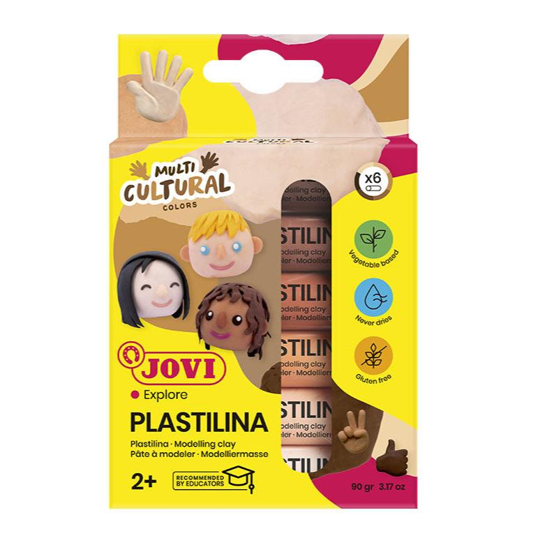 Jovi Plastilina 15g Multi-Cultural Pack Of 6