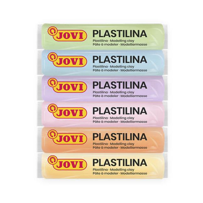 Jovi Plastilina Modelling Clay Sticks Pack of 6 Pastel Colours