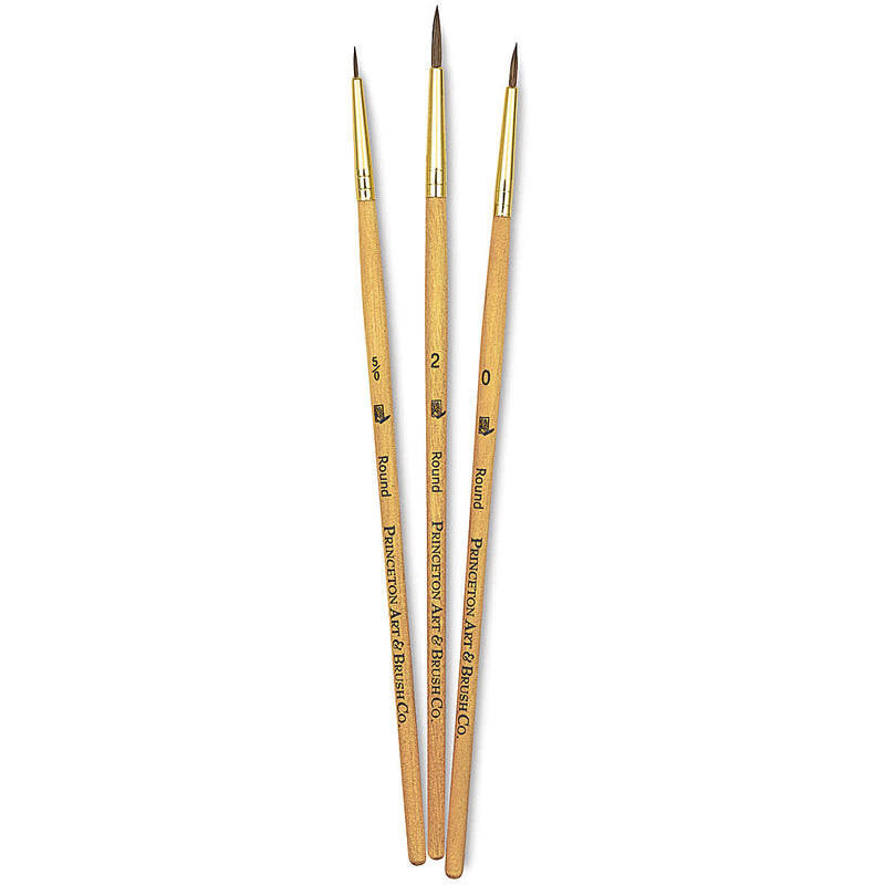 Princeton Real Value Synthetic 9105 Brushes Set Of 3