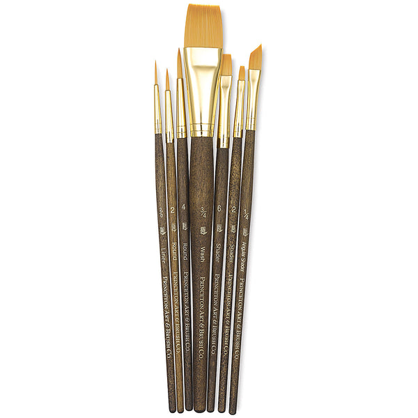 Princeton Real Value Synthetic Golden Taklon 9143 Brushes Set Of 7