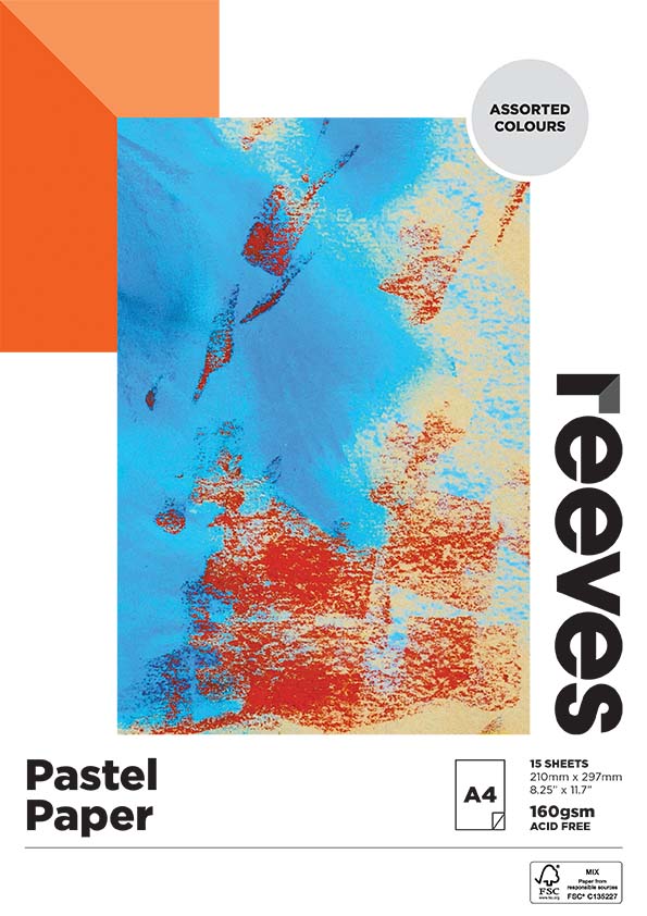 Reeves Pastel 160gsm Assorted Paper Pad