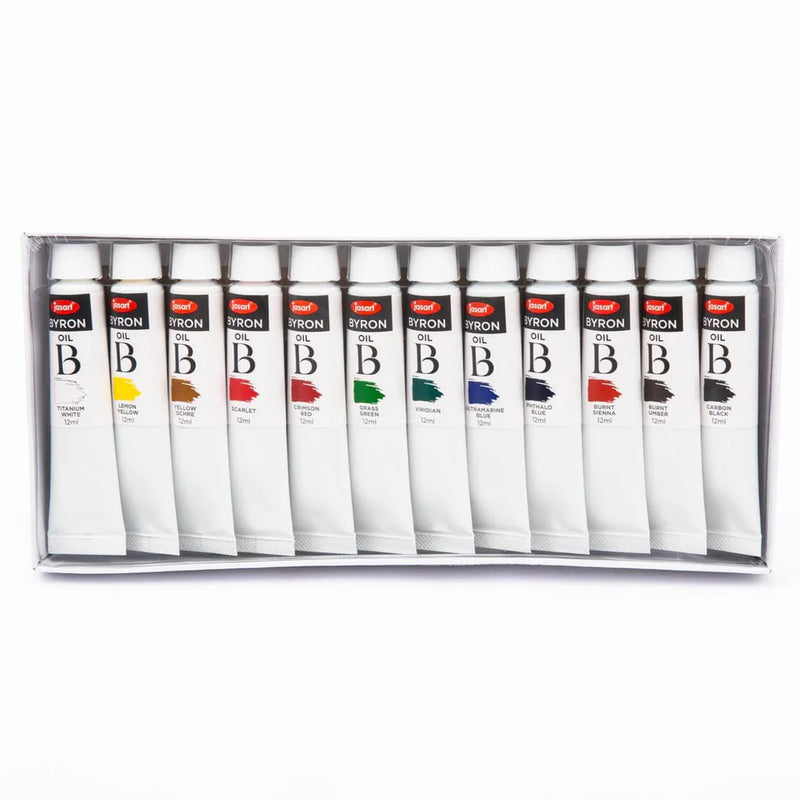 Jasart Byron Oil Paint 12ml Set Of 12