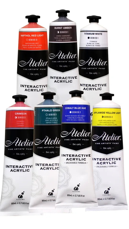 Atelier Acrylic Paint Tube Set Of 7x80ml