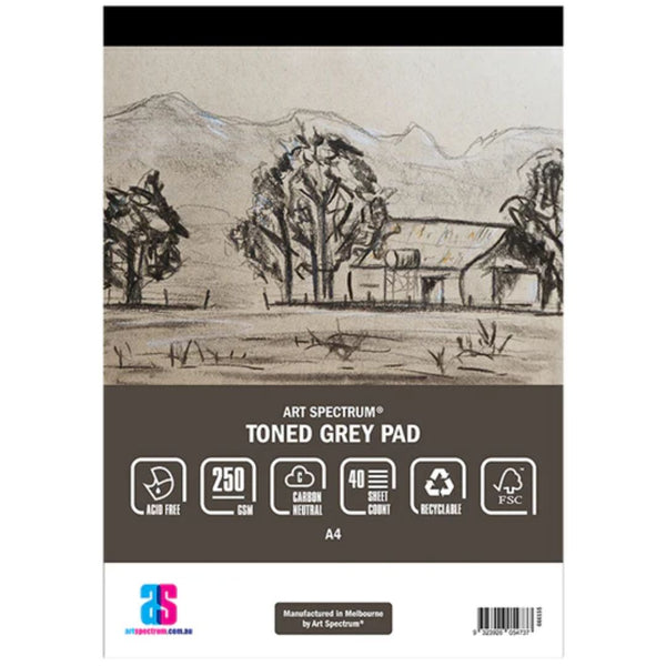 Art Spectrum Grey 250gsm 40 Sheet Toned Pads#Size_A4