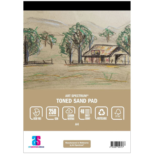 Art Spectrum Sand 250gsm 40 Sheet Toned Pads#Size_A4