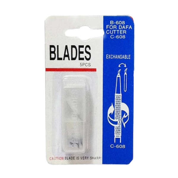 Dafa B 608 Spare Cutter Blades 5 Pieces