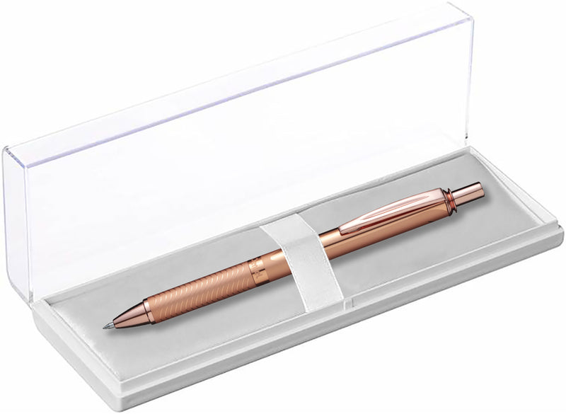 Pentel Energel Metallic Pink Gold With Gift Box