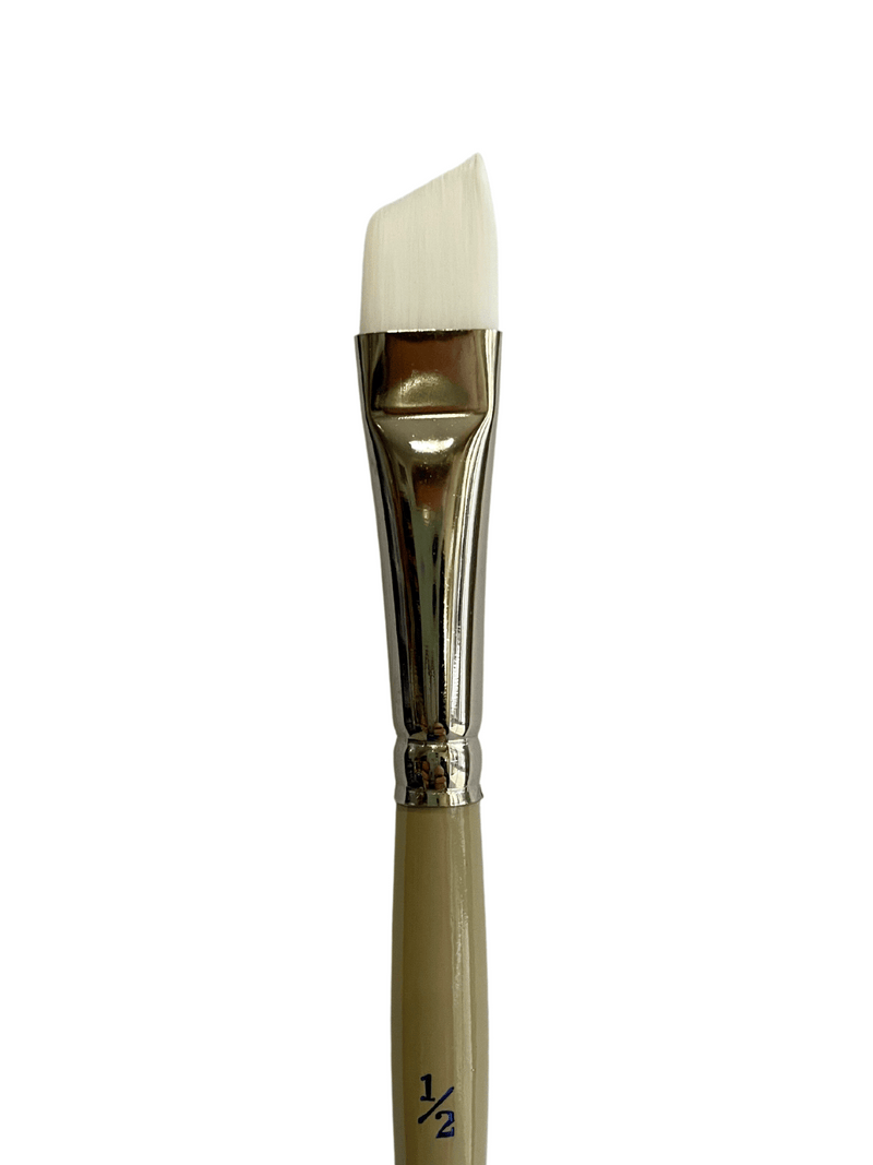 Das S9950 White Taklon Angular Art Paint Brush