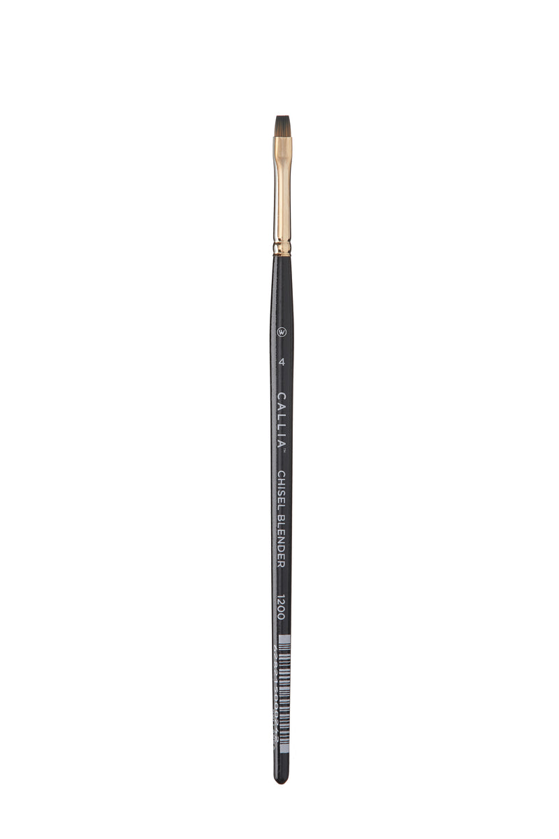 Willow Wolfe Callia Chisel Blender Synthetic Kolinsky Sable Brushes