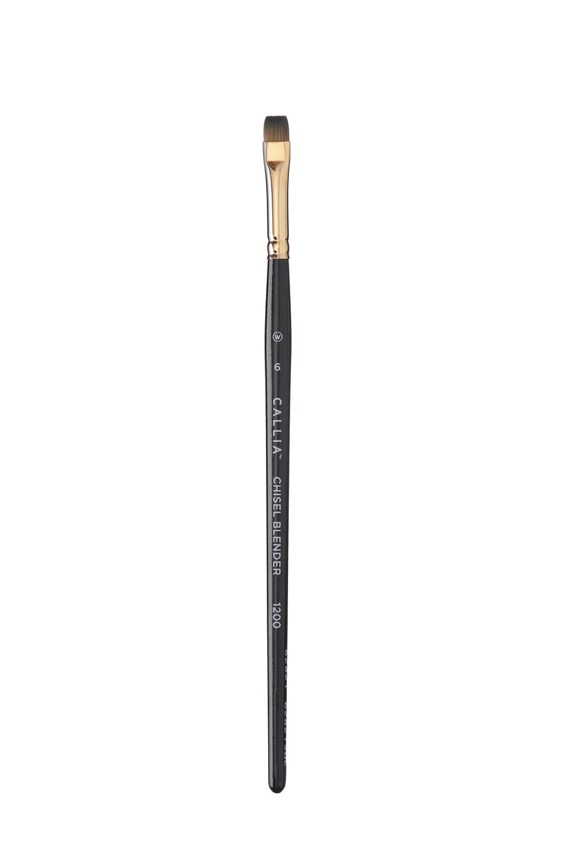 Willow Wolfe Callia Chisel Blender Synthetic Kolinsky Sable Brushes