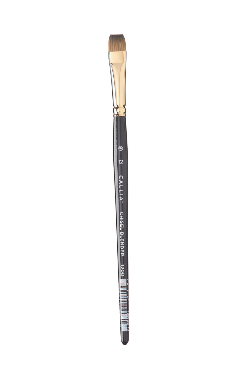 Willow Wolfe Callia Chisel Blender Synthetic Kolinsky Sable Brushes