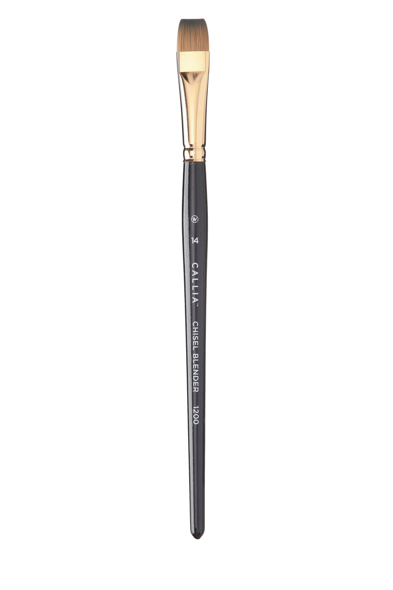 Willow Wolfe Callia Chisel Blender Synthetic Kolinsky Sable Brushes