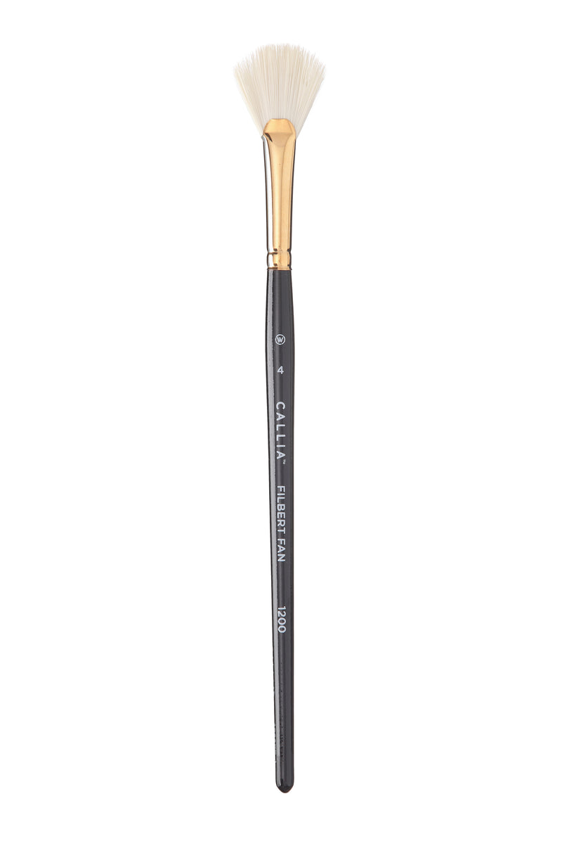 Willow Wolfe Callia Filbert Fan Synthetic Bristle Brushes