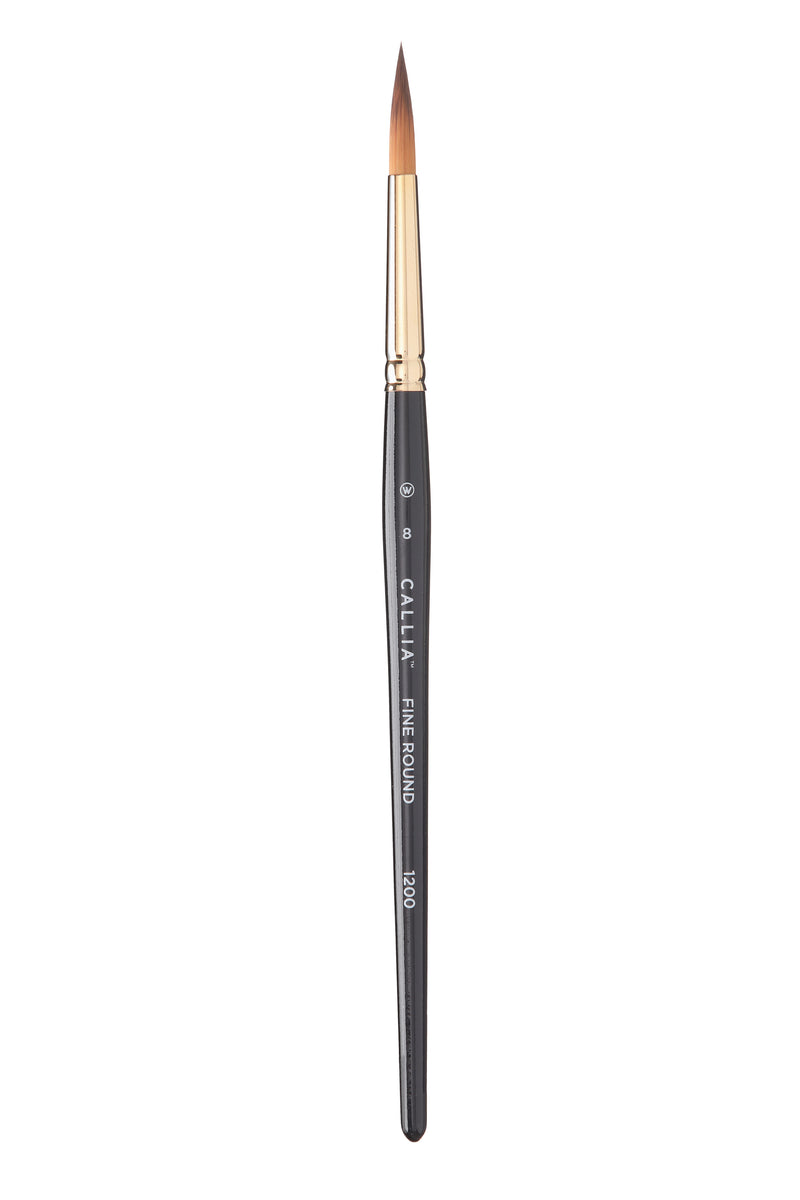 Willow Wolfe Callia Fine Round Synthetic Sable Brushes